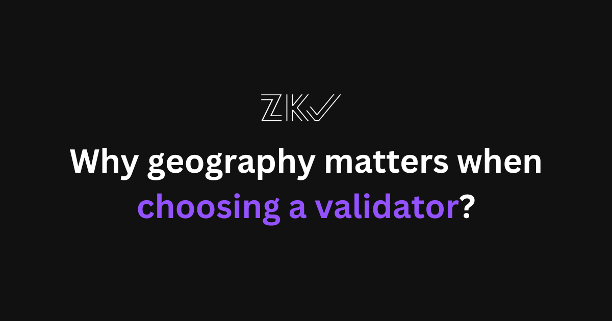 Why does the location of your validator matter?