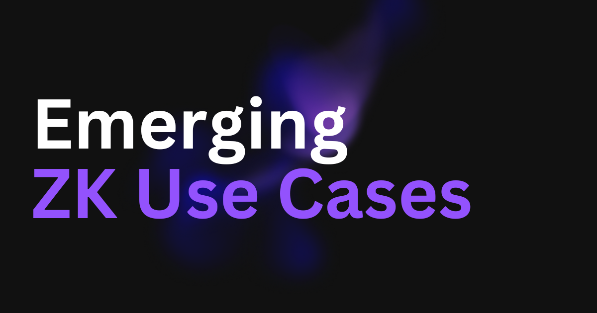 Emerging ZK Use Cases​